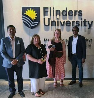 Building networks and sharing research with their Flinders colleagues