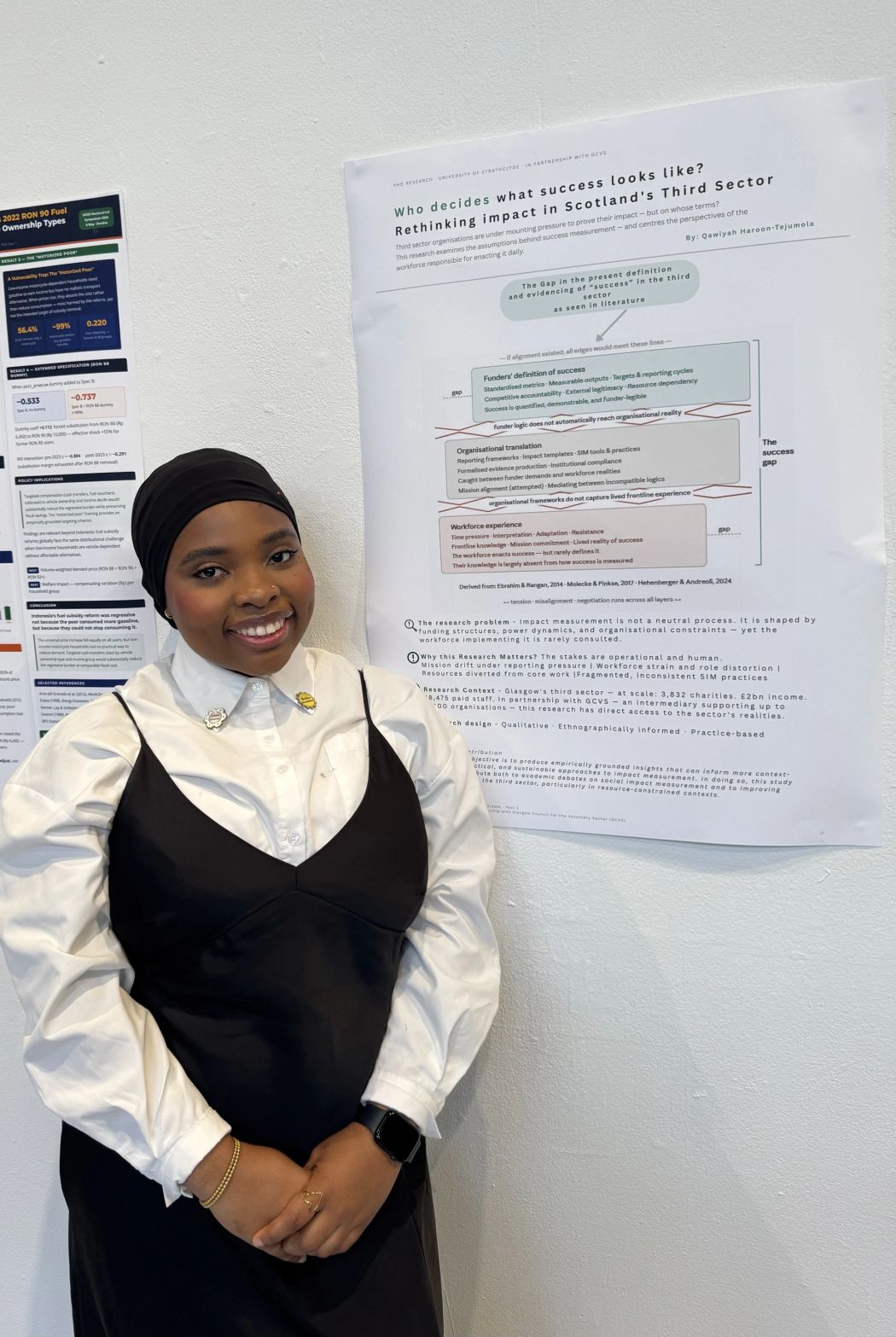 Qawiyah Haroon Tejumola, research associate and first year PhD student in the Department of Work, Employment and Organisation